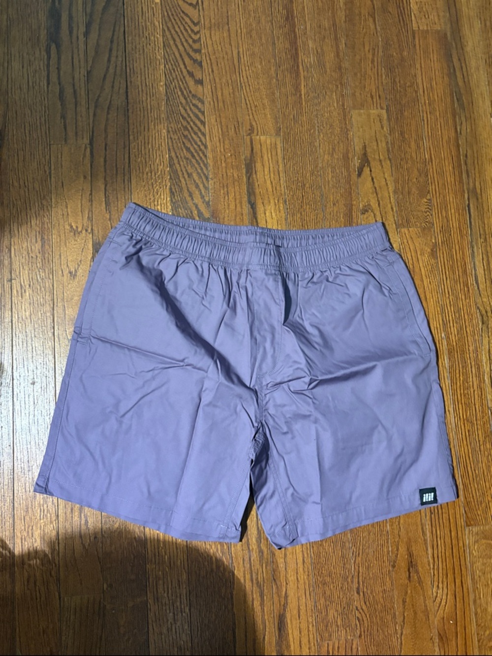 Sike Purple Ripe Elastic Waist Shorts